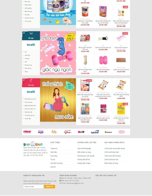 Alternative view of Thiết kế website mẹ và bé (HIBU18222)