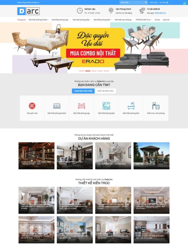 Thiết kế website bán nội thất