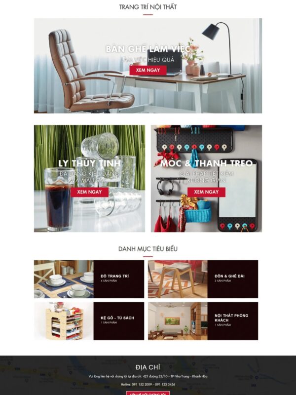 Alternative view of Thiết kế website siêu thị nội thất & trang trí (HIBU18113)