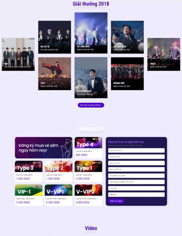 Thiết kế website sự kiện (HIBU18052) 9