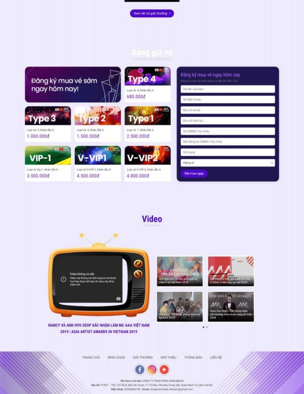 Thiết kế website sự kiện (HIBU18052) 7