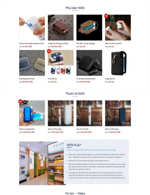 Thiết kế website thuốc lá điện tử (HIBU18186) 7