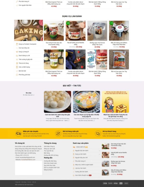 Alternative view of Thiết kế website tiệm bánh ngọt (HIBU18200)