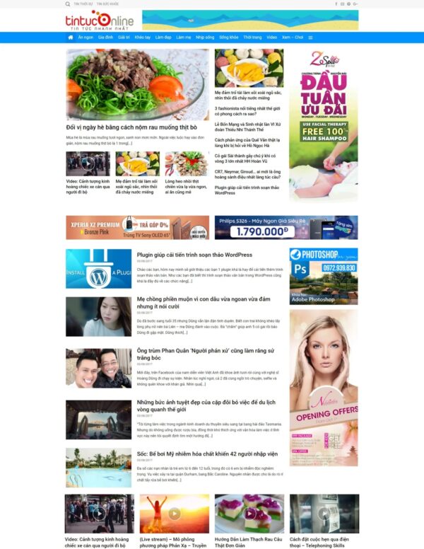 Thiết kế website tin tức online