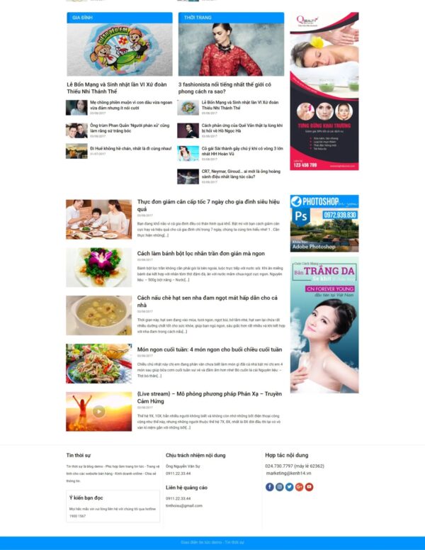 Alternative view of Thiết kế website tin tức online (HIBU18205)