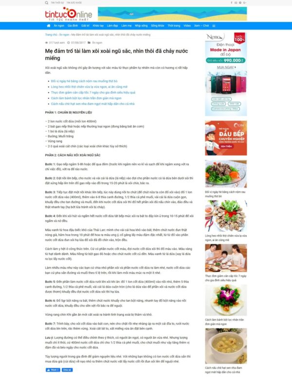 Thiết kế website tin tức online (HIBU18205) 6